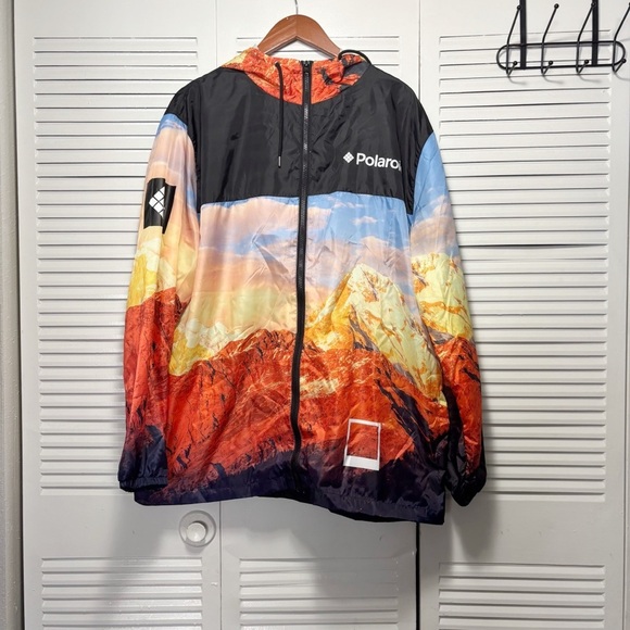 NWT Polaroid Collection Hooded Zip Up Windbreaker Limited Edition Size XL - Picture 1 of 5